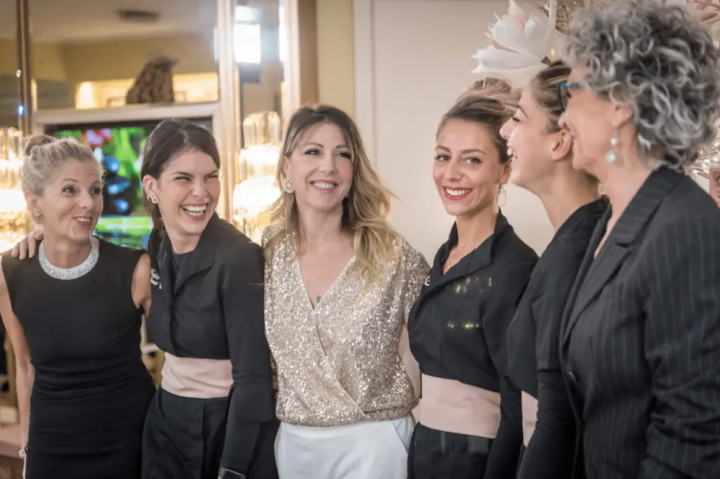 Francesca Spadafora con il suo team